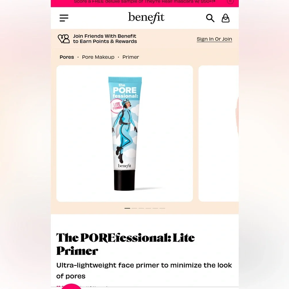 Benefit The POREfessional Lite Primer